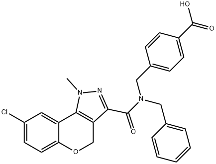 1773489-72-7      4-((N-benzyl-8-chloro-1-methyl-1,4-dihydrochromeno[4,3-c]pyrazole-3-carboxamido)me