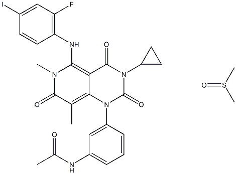 1187431-43-1  曲美替尼二甲亞砜  GSK1120212 (DMSO solvate)