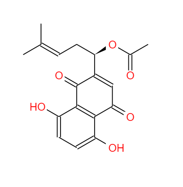 CAS：24502-78-1，乙酰紫草素