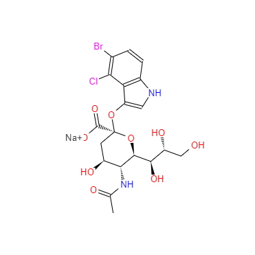 CAS：160369-85-7，5-溴-4-氯-3-吲哚基-α-D-N-乙?；窠?jīng)氨酸鈉鹽 