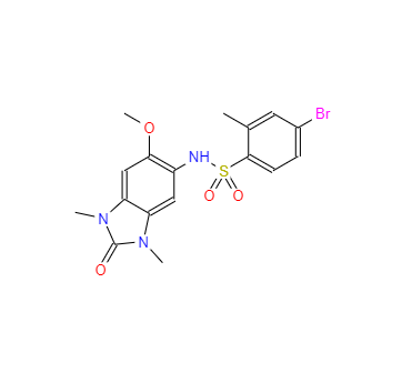 CAS：919973-83-4，4-溴-N-(2,3-二氫-6-甲氧基-1,3-二甲基-2-氧代-1H-苯并咪唑-5-基)-2-甲基苯磺酰胺 