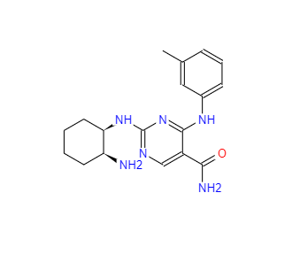 CAS：1194961-19-7，2-((((1R,2S)-2-氨基環(huán)己基)氨基)-4-(間甲苯基氨基)嘧啶-5-羧酰胺 