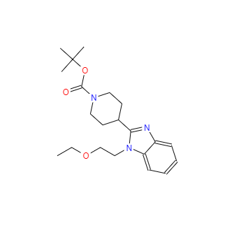 CAS：1181267-36-6，4-[1-(2-乙氧基乙基)-1H-苯并咪唑-2-基]-1-哌啶羧酸叔丁酯 