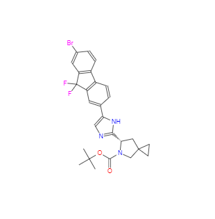 CAS：1441670-89-8，(6S)-6-[5-(7-溴-9,9-二氟-9H-芴-2-基)-1H-咪唑-2-基]-5-氮雜螺[2.4]庚烷-5-羧酸叔丁酯