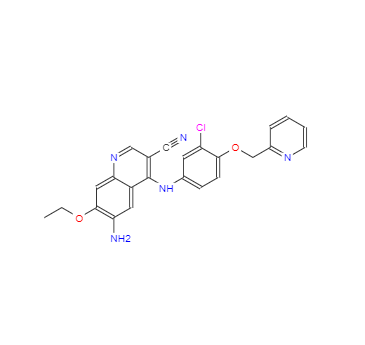 CAS：848139-78-6，6-氨基-4-(3-氯-4-(吡啶-2-取代甲氧基)苯胺)-7-乙氧基喹啉-3-甲腈