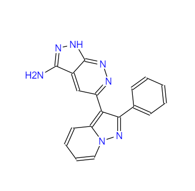 CAS：865362-74-9，5-(2-苯基吡唑并[1,5-a]吡啶-3-基)-1H-吡唑并[3,4-c]噠嗪-3-胺