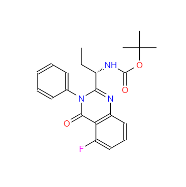 CAS：870281-85-9，(S)-叔丁基(1-(5-氟-4-氧代-3-苯基-3,4-二氫喹唑啉-2-基)丙基)氨基甲酸酯