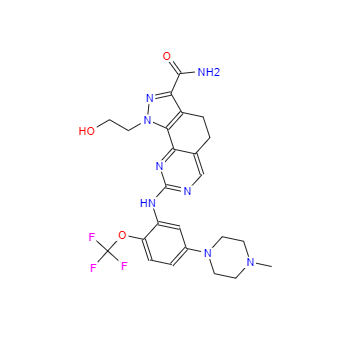 CAS：1034616-18-6，4,5-二氫-1-(2-羥基乙基)-8-[[5-(4-甲基-1-哌嗪基)-2-(三氟甲氧基)苯基]氨基]-1H-吡唑并[4,3-H]喹唑啉-3-甲酰胺