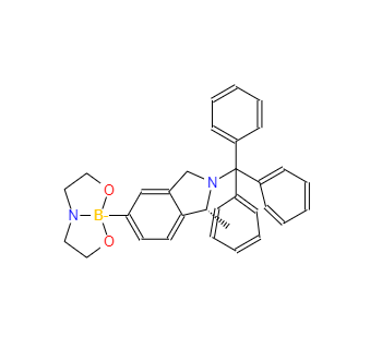 CAS：223595-20-8，2-[(1R)-1-甲基-2-三苯甲基-2,3-二氫-1H-5-異吲哚基]硼酸二乙醇胺酯