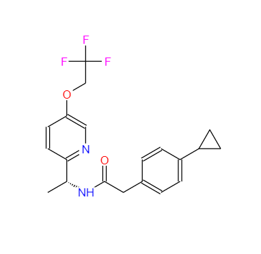 CAS：953778-63-7，2(4-環(huán)丙基苯基)-N[(1R)- 1 -[5 -(2,2,2-三氟乙氧基)吡啶-2-基]乙基]乙酰胺