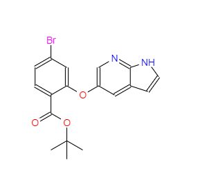 CAS：1628047-84-6，2-[(1H-吡咯并[2,3-b]吡啶-5-基)氧基]-4-溴苯甲酸叔丁酯
